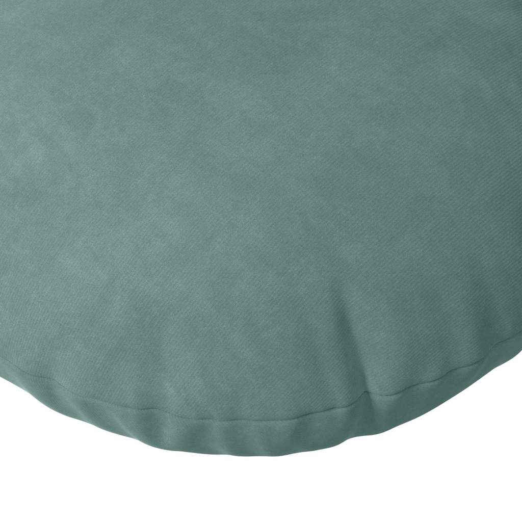 Cuscini per Seduta 2 pcs Verde Mare Ø 40 x 13 cm Velluto | homemem39