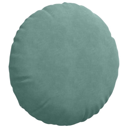 Cuscini per Seduta 2 pcs Verde Mare Ø 40 x 13 cm Velluto | homemem39