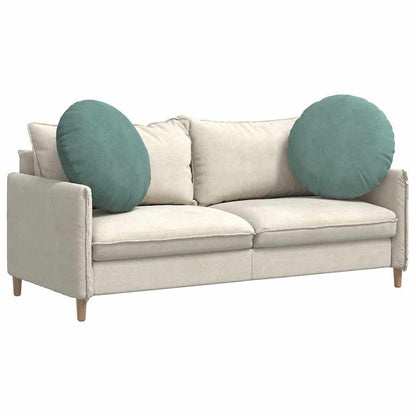 Cuscini per Seduta 2 pcs Verde Mare Ø 40 x 13 cm Velluto | homemem39