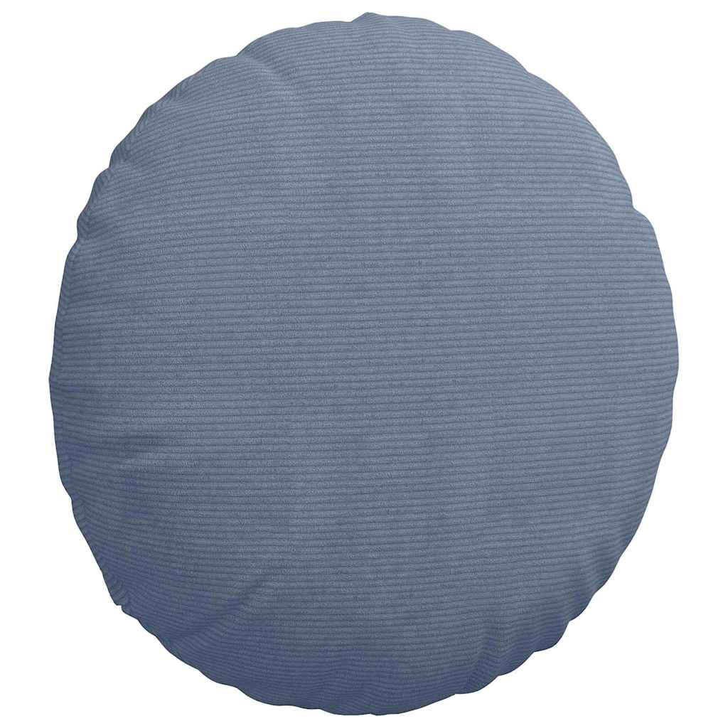 Cuscini per Seduta 2 pcs Blu Ø 80 cm Tessuto in Cords | homemem39