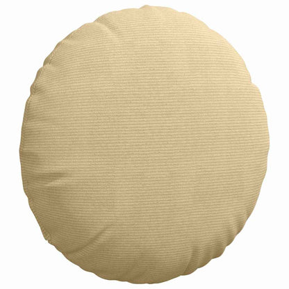Cuscini per Seduta 2 pcs Grigio Verde Ø 80 cm Tessuto in Cords