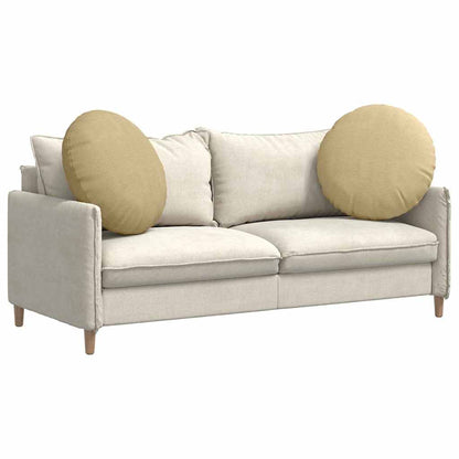 Cuscini per Seduta 2 pcs Grigio Verde Ø 80 cm Tessuto in Cords
