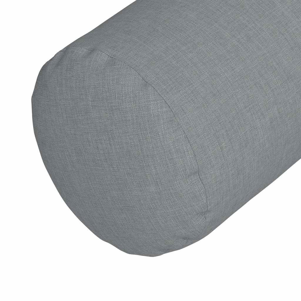 Cuscini a rullo 2 pcs Grigio chiaro Ø 15 x 40 cm Tessuto | homemem39