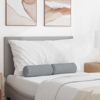 Cuscini a rullo 2 pcs Grigio chiaro Ø 15 x 40 cm Tessuto