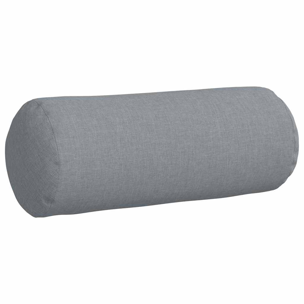 Cuscini a rullo 2 pcs Grigio chiaro Ø 15 x 40 cm Tessuto | homemem39