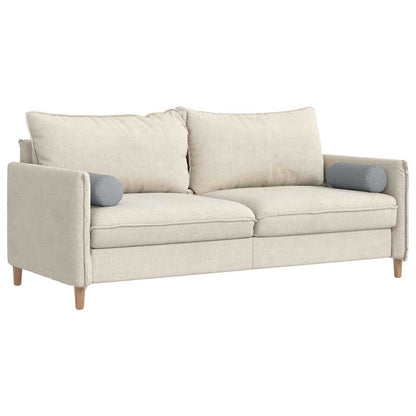 Cuscini a rullo 2 pcs Grigio chiaro Ø 15 x 40 cm Tessuto