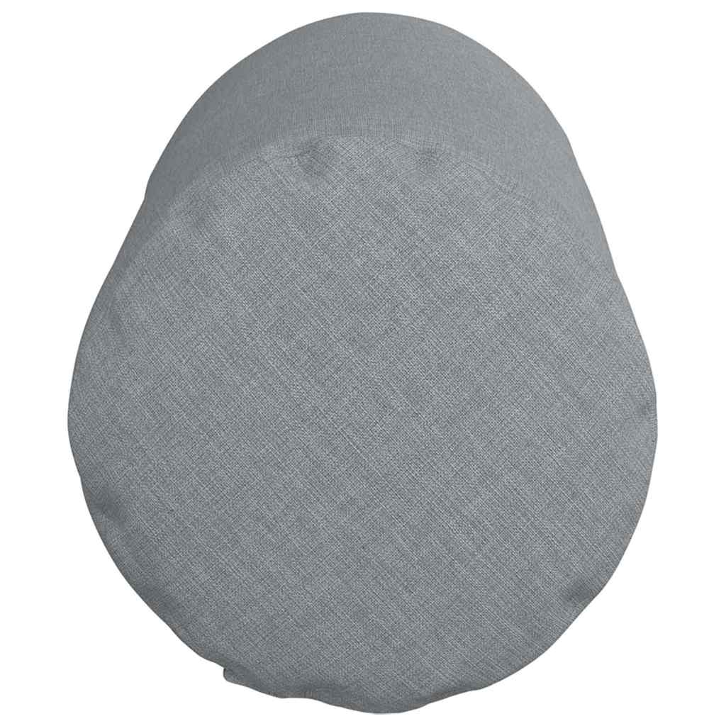 Cuscini a rullo 2 pcs Grigio chiaro Ø 15 x 40 cm Tessuto