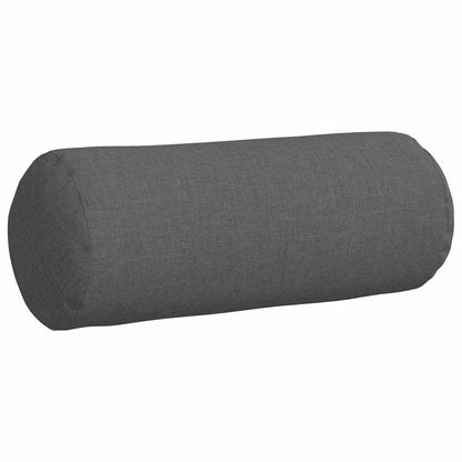 Cuscini a rullo 2 pcs Grigio scuro Ø 15 x 40 cm Tessuto