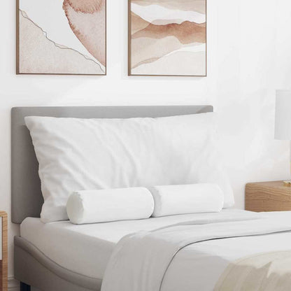Cuscini a rullo 2 pcs Bianco Ø 15 x 40 cm Tessuto