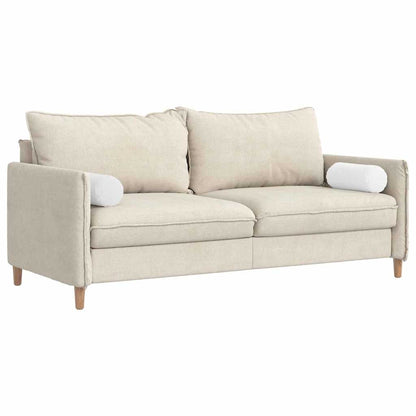 Cuscini a rullo 2 pcs Bianco Ø 15 x 40 cm Tessuto