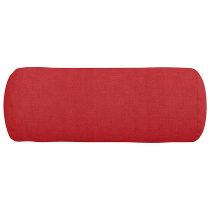 Cuscini a rullo 2 pcs Rosso Ø 15 x 40 cm Tessuto