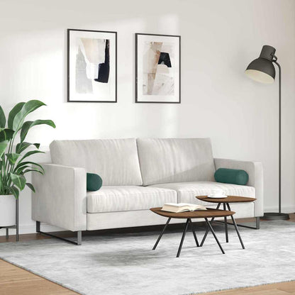 Cuscini a rullo 2 pcs Verde Scuro Ø 15 x 40 cm Tessuto in Cords | homemem39