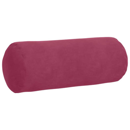 Cuscini a rullo 2 pcs Rosso Vino Ø 15 x 40 cm Tessuto in Cords | homemem39