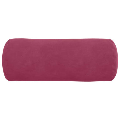 Cuscini a rullo 2 pcs Rosso Vino Ø 15 x 40 cm Tessuto in Cords | homemem39