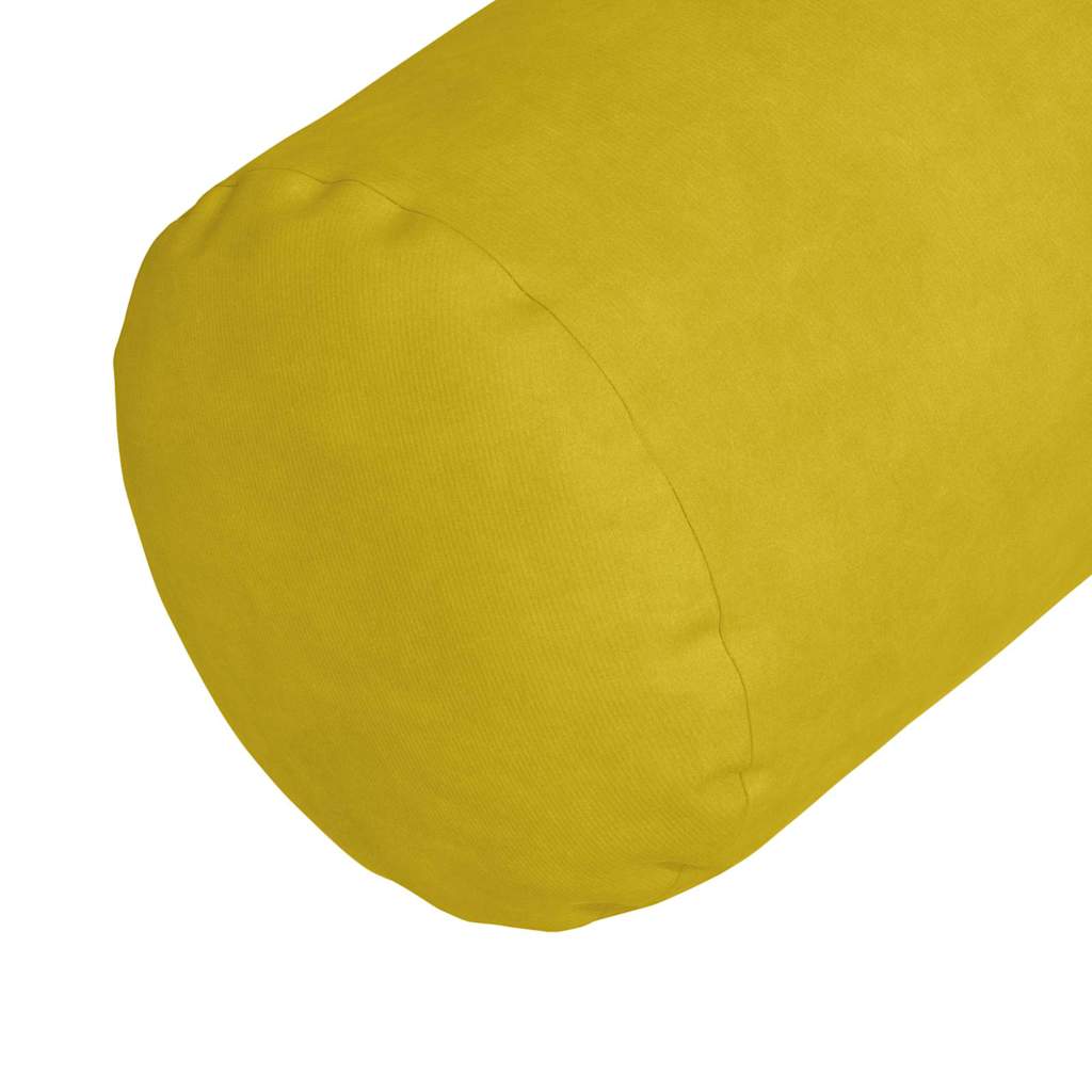Cuscini a rullo 2 pcs Giallo Ø 15 x 40 cm Tessuto in Cords | homemem39