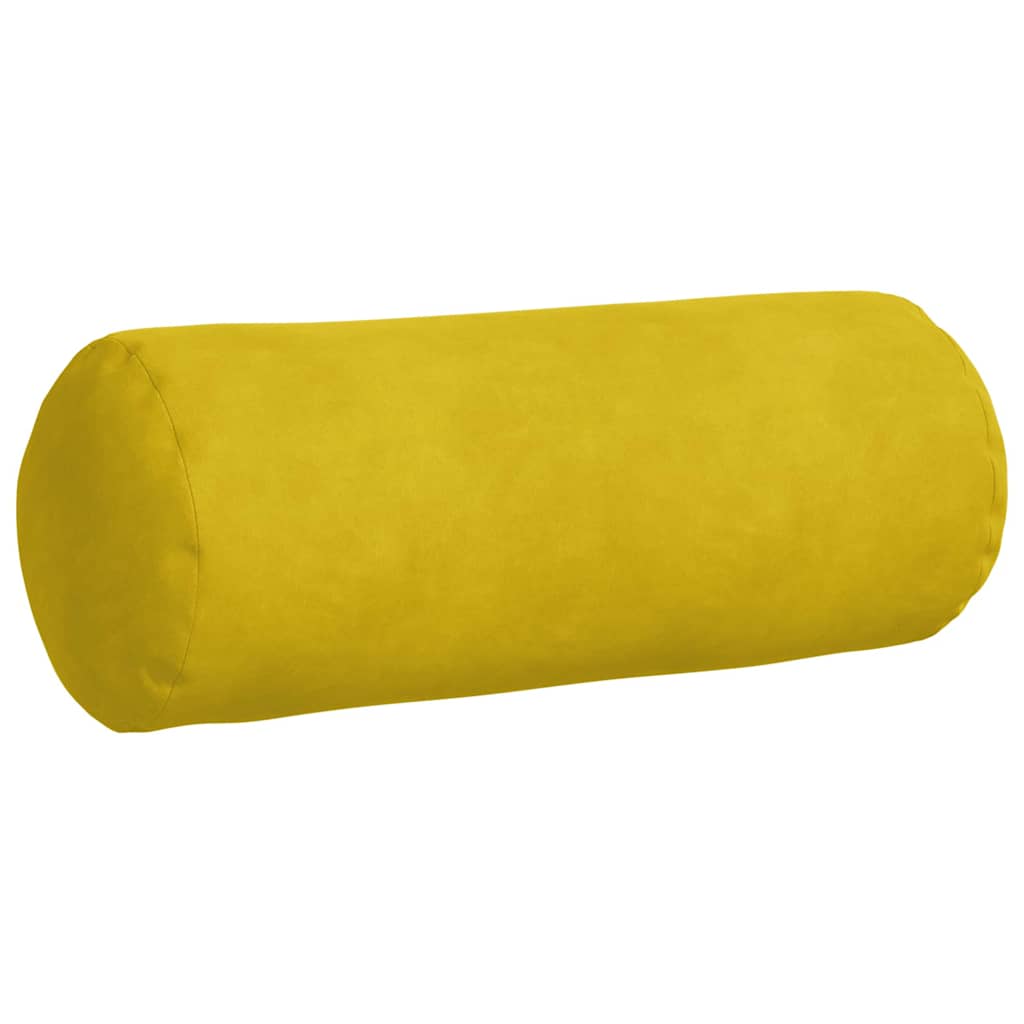 Cuscini a rullo 2 pcs Giallo Ø 15 x 40 cm Tessuto in Cords | homemem39