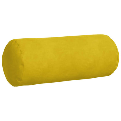 Cuscini a rullo 2 pcs Giallo Ø 15 x 40 cm Tessuto in Cords