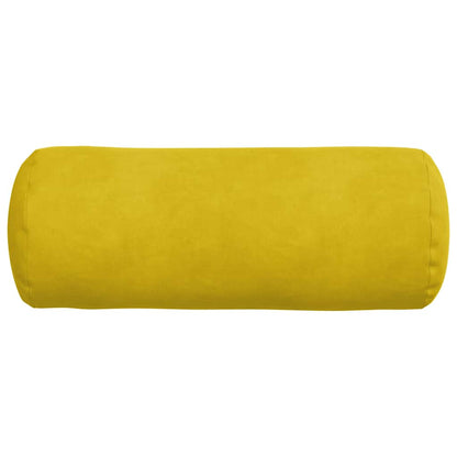 Cuscini a rullo 2 pcs Giallo Ø 15 x 40 cm Tessuto in Cords