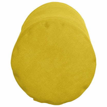Cuscini a rullo 2 pcs Giallo Ø 15 x 40 cm Tessuto in Cords