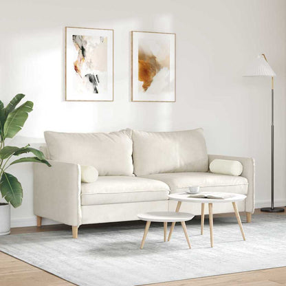 Cuscini a rullo 2 pcs Crema Ø 15 x 40 cm Tessuto in Cords | homemem39