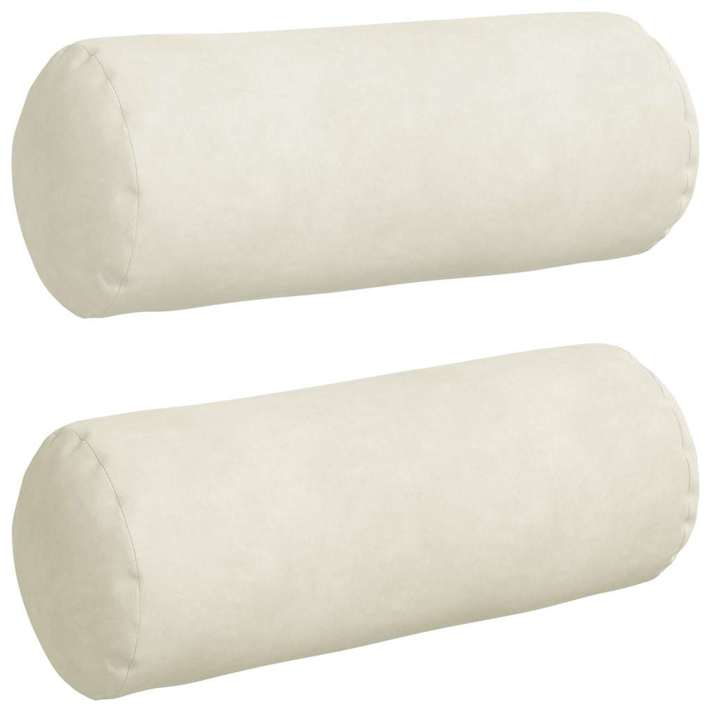 Cuscini a rullo 2 pcs Crema Ø 15 x 40 cm Tessuto in Cords | homemem39