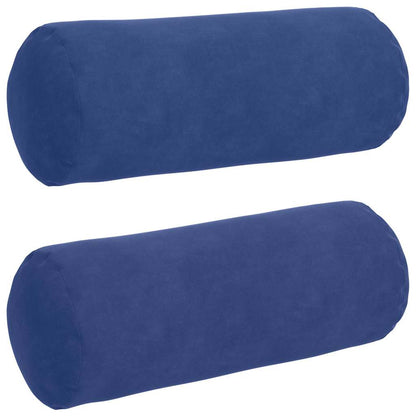 Cuscini a rullo 2 pcs Blu Polizia Ø 15 x 40 cm Tessuto in Cords | homemem39