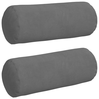 Cuscini a rullo 2 pcs Grigio scuro Ø 15 x 40 cm | homemem39