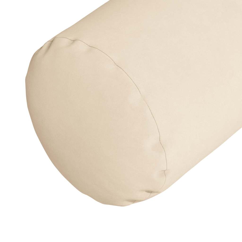 Cuscini a rullo 2 pcs Beige Ø 15 x 40 cm Tessuto in Microfibra | homemem39