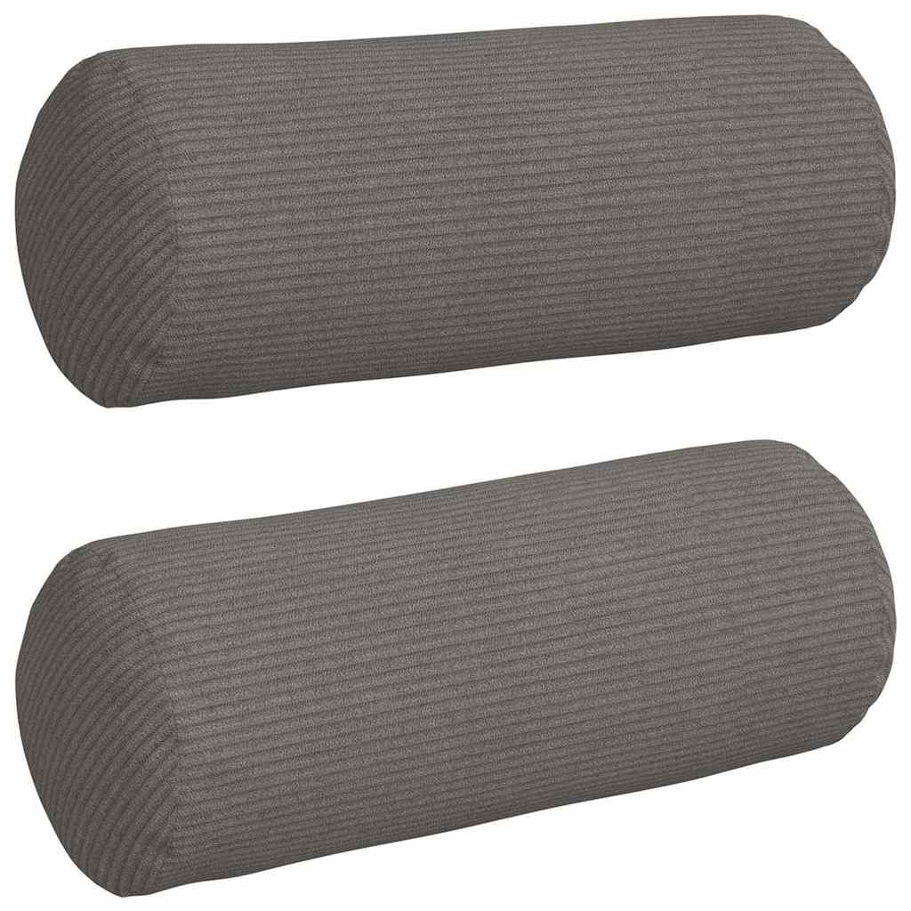 Cuscini a rullo 2 pcs Grigio chiaro Ø 15 x 40 cm