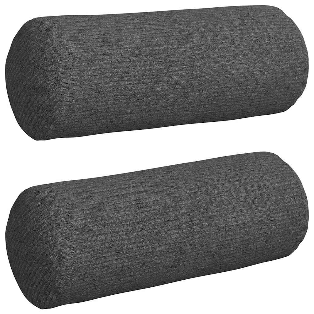 Cuscini a rullo 2 pcs Grigio scuro Ø 15 x 40 cm | homemem39