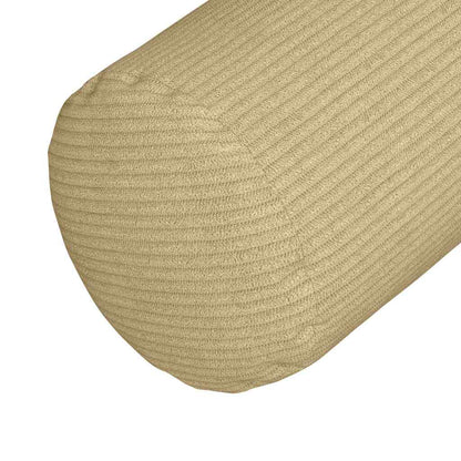 Cuscini a rullo 2 pcs Grigio Verde Ø 15 x 40 cm