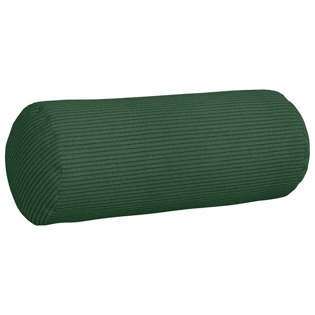 Cuscini a rullo 2 pcs Verde Scuro Ø 15 x 40 cm Tessuto in Cords | homemem39