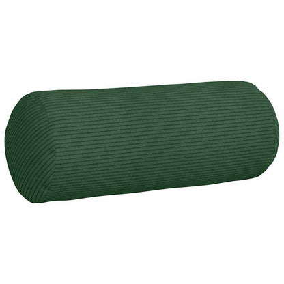 Cuscini a rullo 2 pcs Verde Scuro Ø 15 x 40 cm Tessuto in Cords | homemem39