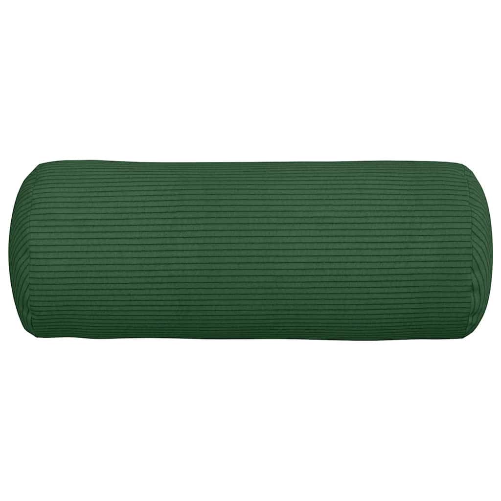 Cuscini a rullo 2 pcs Verde Scuro Ø 15 x 40 cm Tessuto in Cords | homemem39