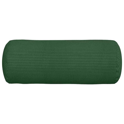 Cuscini a rullo 2 pcs Verde Scuro Ø 15 x 40 cm Tessuto in Cords | homemem39
