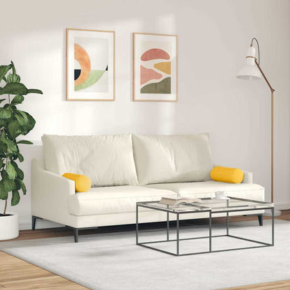 Cuscini a rullo 2 pcs Giallo Chiaro Ø 15 x 40 cm | homemem39