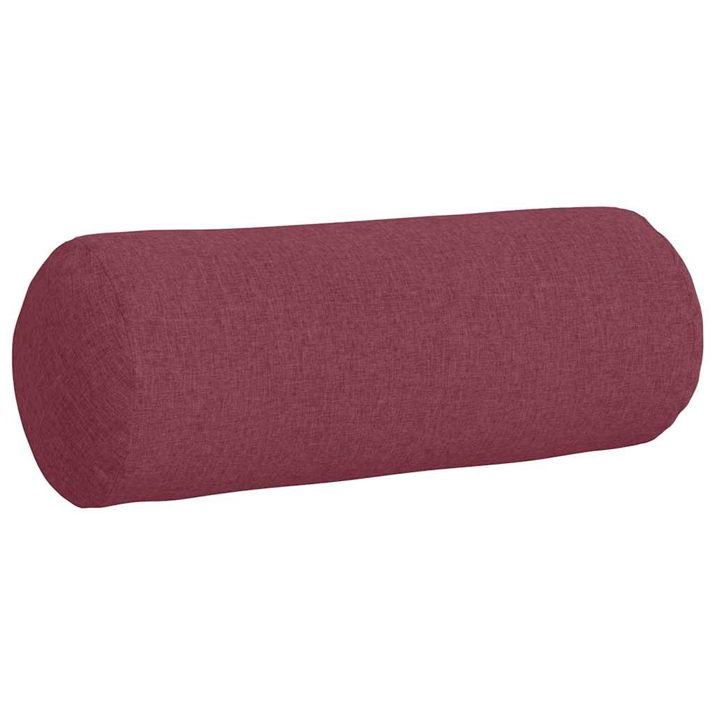 Cuscini a rullo 2 pcs Rosso Vino Ø 25 x 70 cm Tessuto | homemem39
