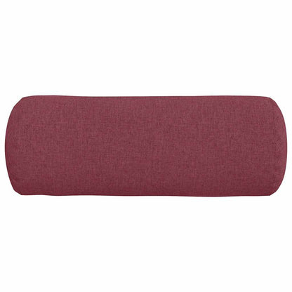 Cuscini a rullo 2 pcs Rosso Vino Ø 25 x 70 cm Tessuto