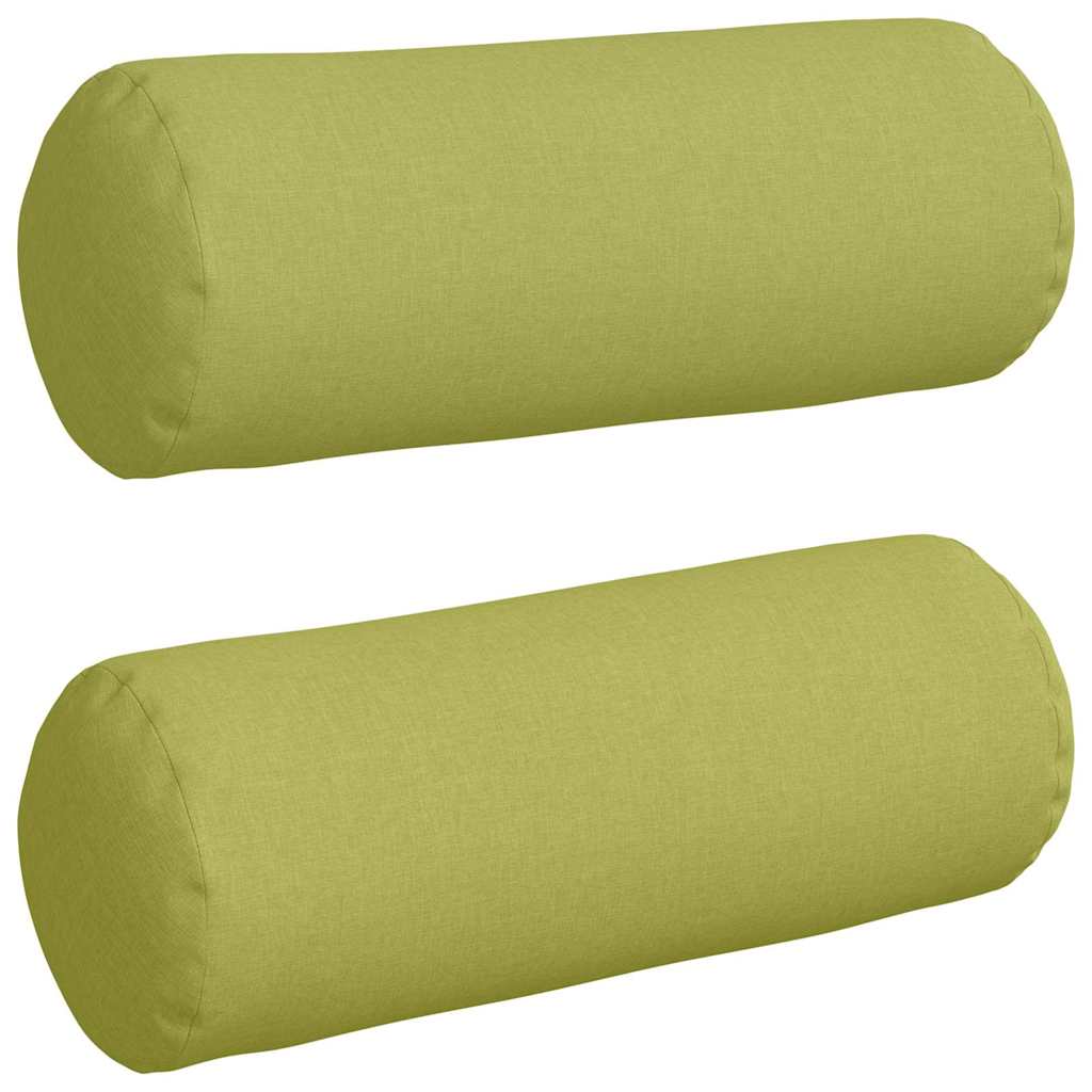 Cuscini a rullo 2 pcs Verde chiaro Ø 25 x 70 cm Tessuto | homemem39