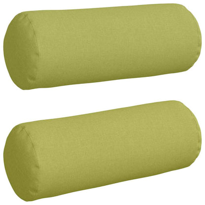 Cuscini a rullo 2 pcs Verde chiaro Ø 25 x 70 cm Tessuto