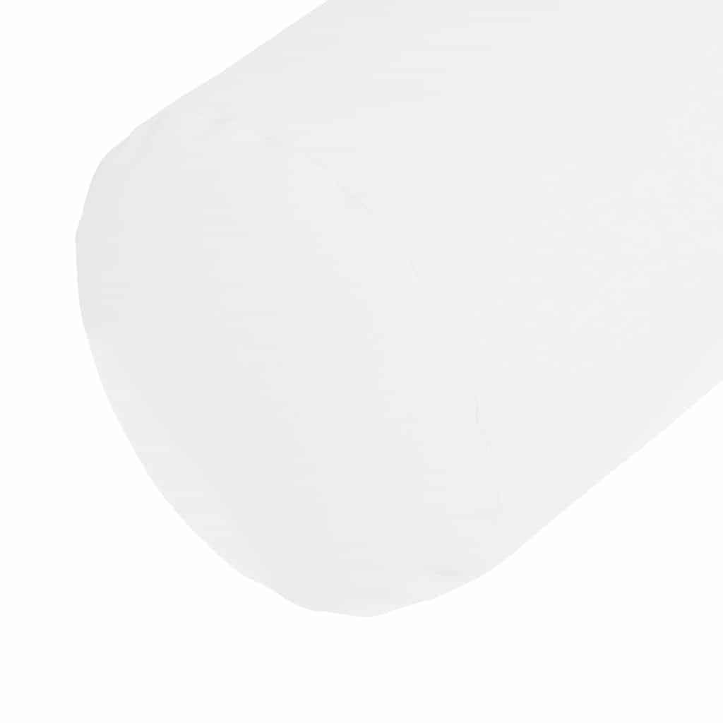 Cuscini a rullo 2 pcs Bianco Ø 25 x 70 cm Tessuto | homemem39