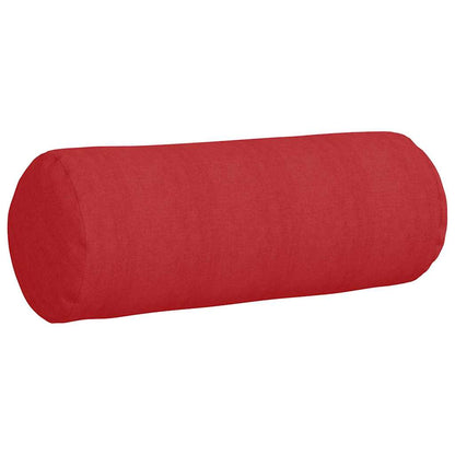 Cuscini a rullo 2 pcs Rosso Ø 25 x 70 cm Tessuto | homemem39