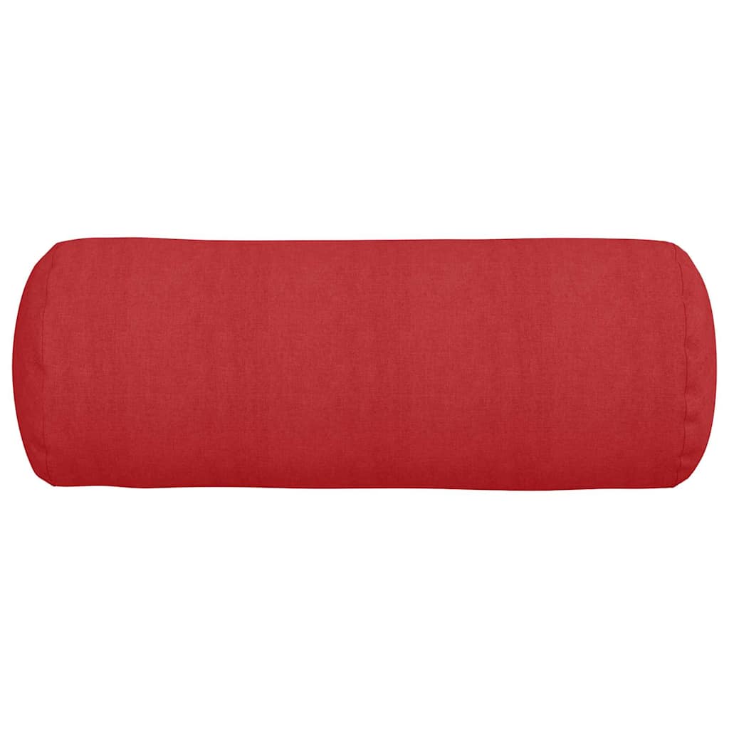 Cuscini a rullo 2 pcs Rosso Ø 25 x 70 cm Tessuto | homemem39