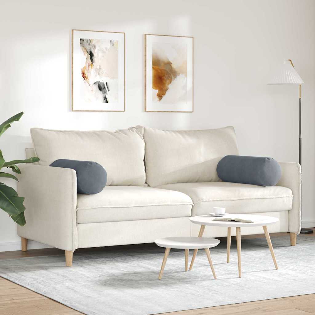 Cuscini a rullo 2 pcs Grigio scuro Ø 25 x 70 cm | homemem39