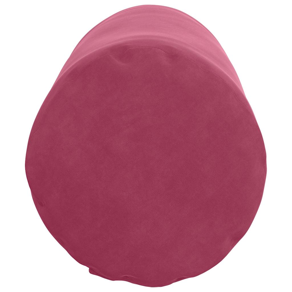 Cuscini a rullo 2 pcs Rosso Vino Ø 25 x 70 cm Tessuto in Cords | homemem39