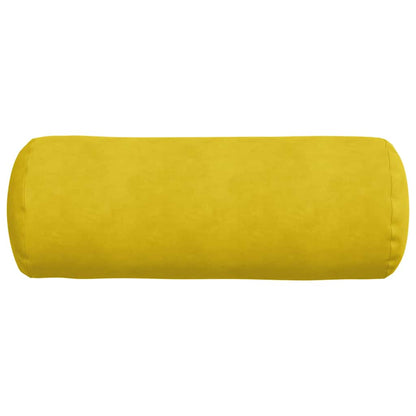 Cuscini a rullo 2 pcs Giallo Ø 25 x 70 cm Tessuto in Cords | homemem39