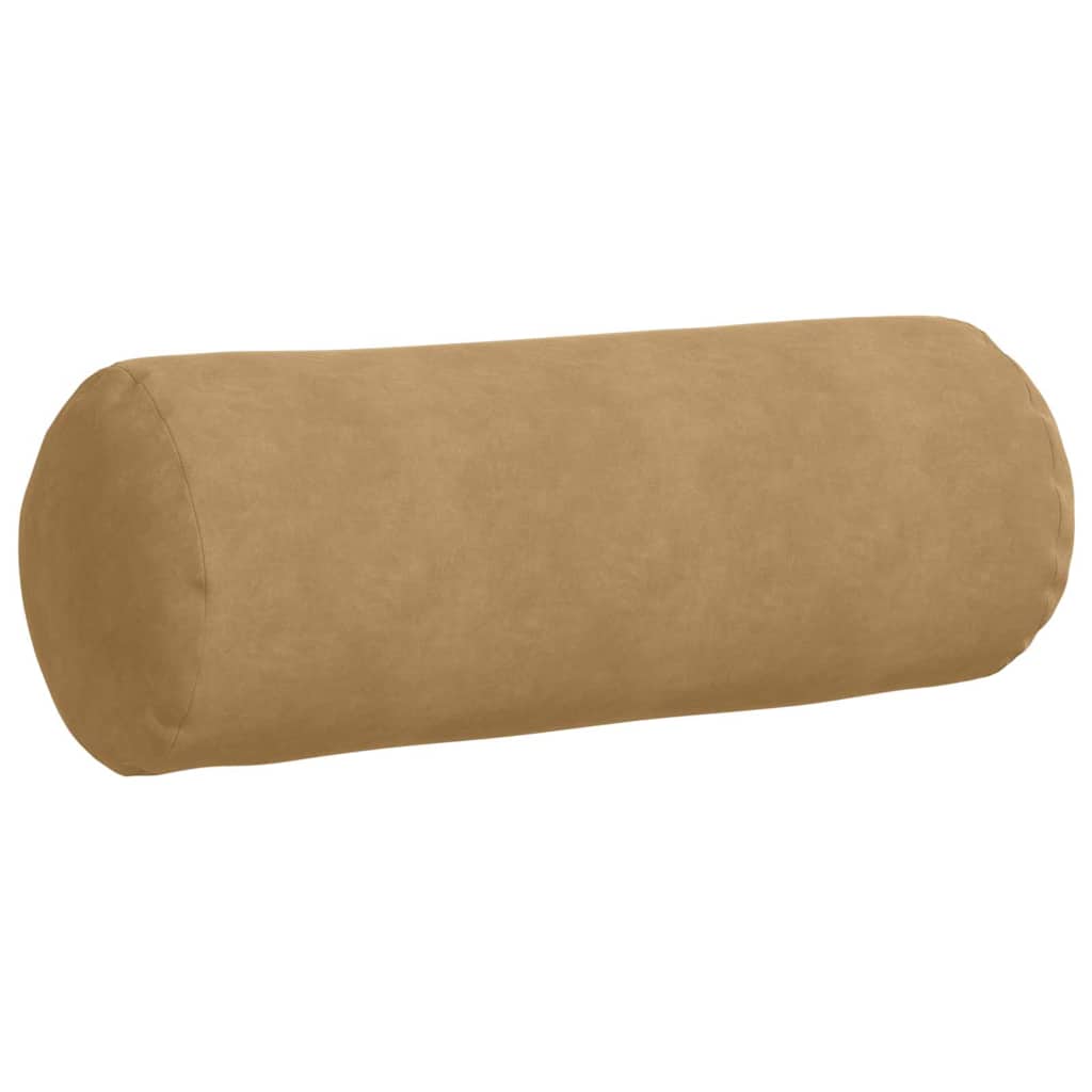 Cuscini a rullo 2 pcs Marrone Ø 25 x 70 cm Tessuto in Cords | homemem39