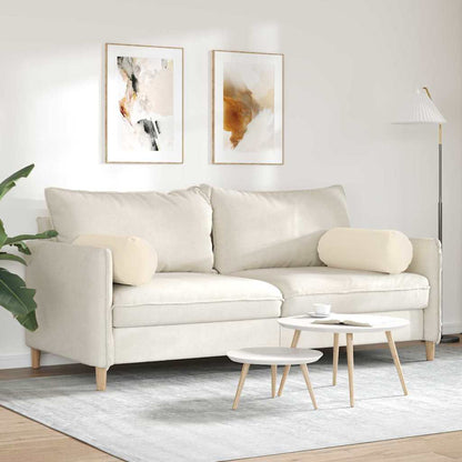 Cuscini a rullo 2 pcs Beige Ø 25 x 70 cm Tessuto in Microfibra | homemem39