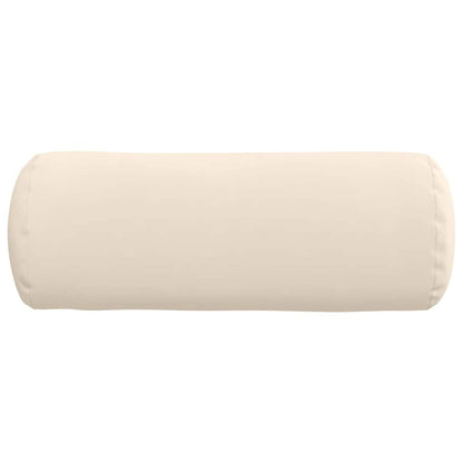 Cuscini a rullo 2 pcs Beige Ø 25 x 70 cm Tessuto in Microfibra