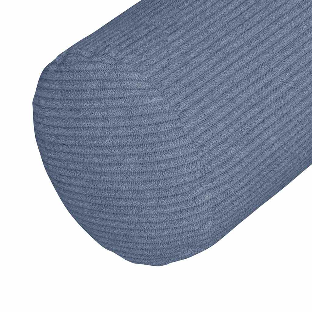 Cuscini a rullo 2 pcs Blu Ø 25 x 70 cm Tessuto in Cords | homemem39